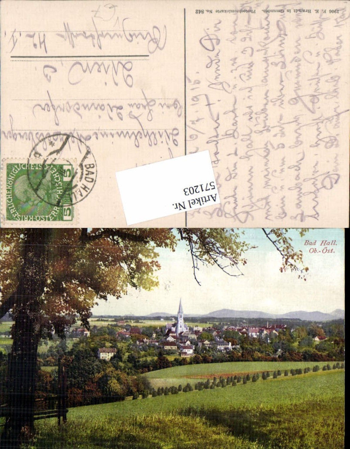 571203,Bad Hall bei Steyr pub F. E. Brandt 842