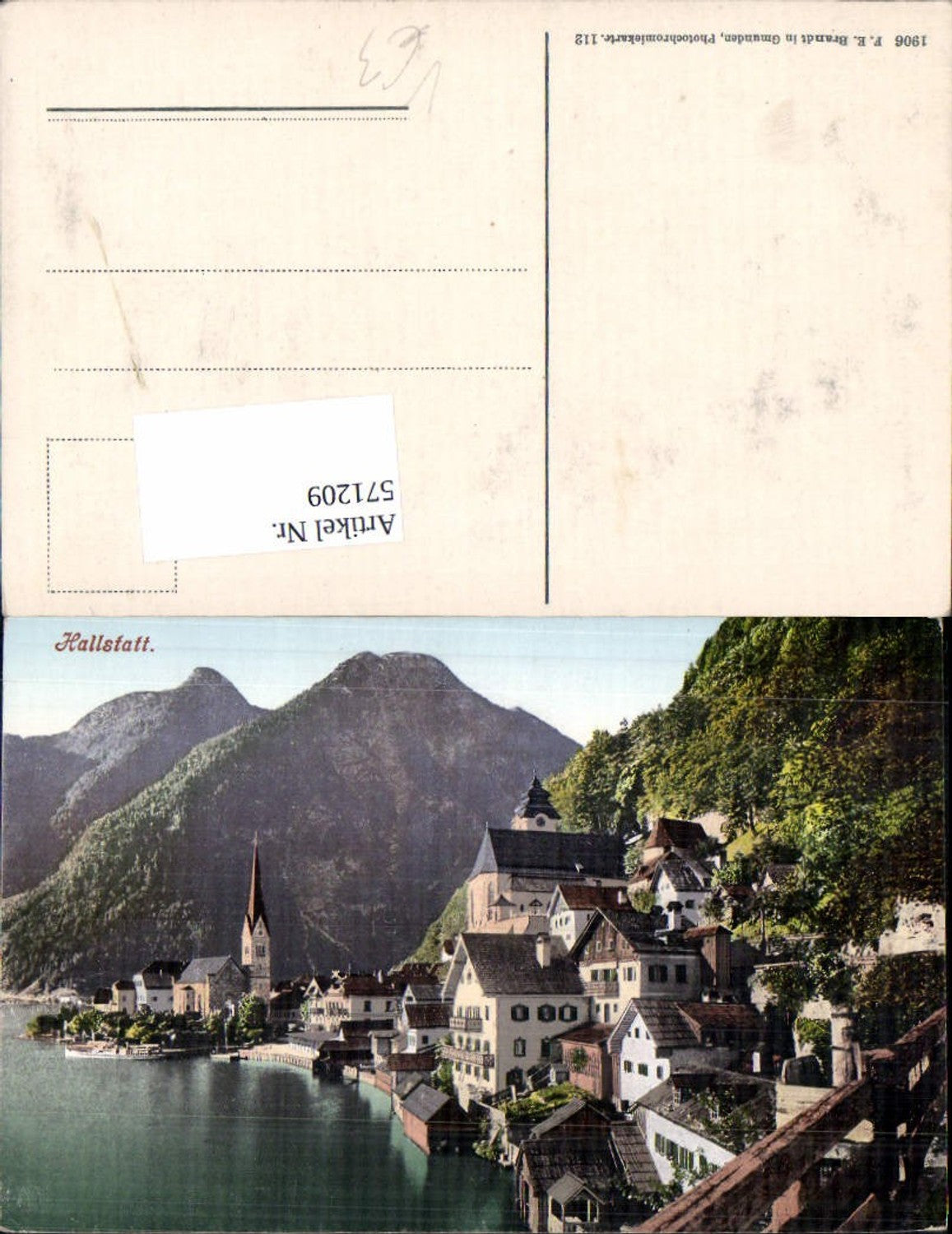 571209,Hallstatt pub F. E. Brandt 112