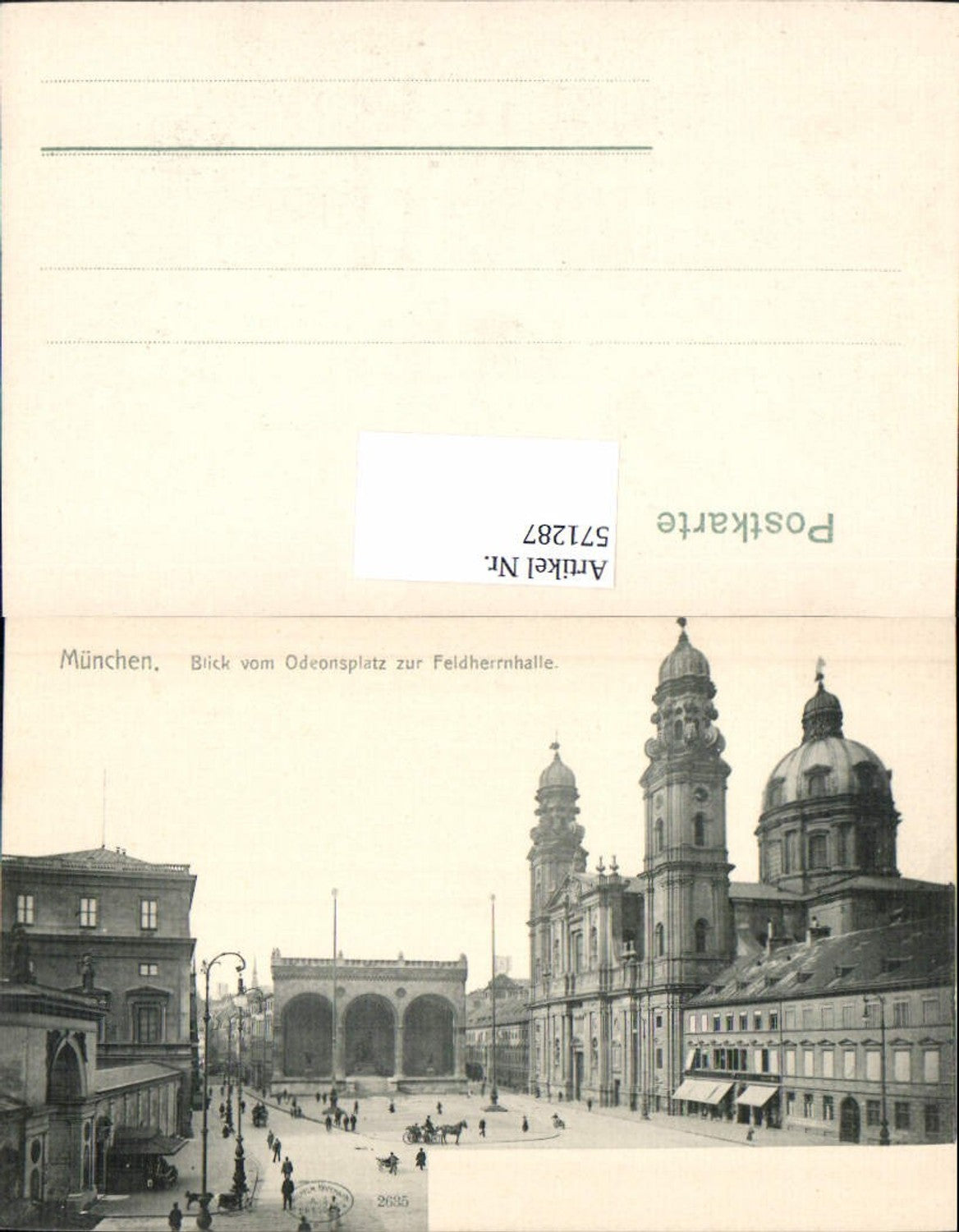 571287, Munich Odeonsplatz Feldherrnhalle