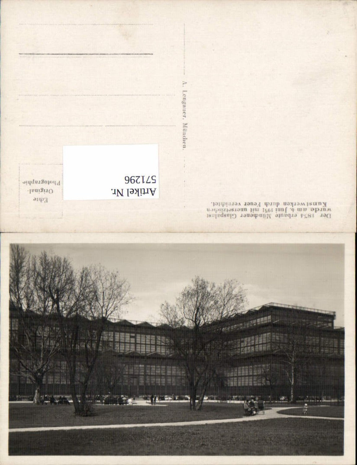 571296,München Glaspalast pub Lengauer