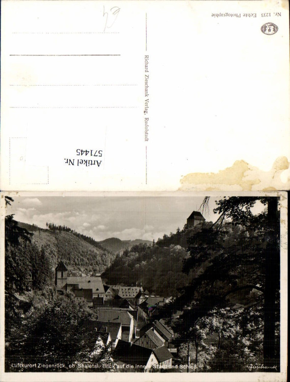 571445, Ziegenrück Castle Saaletal