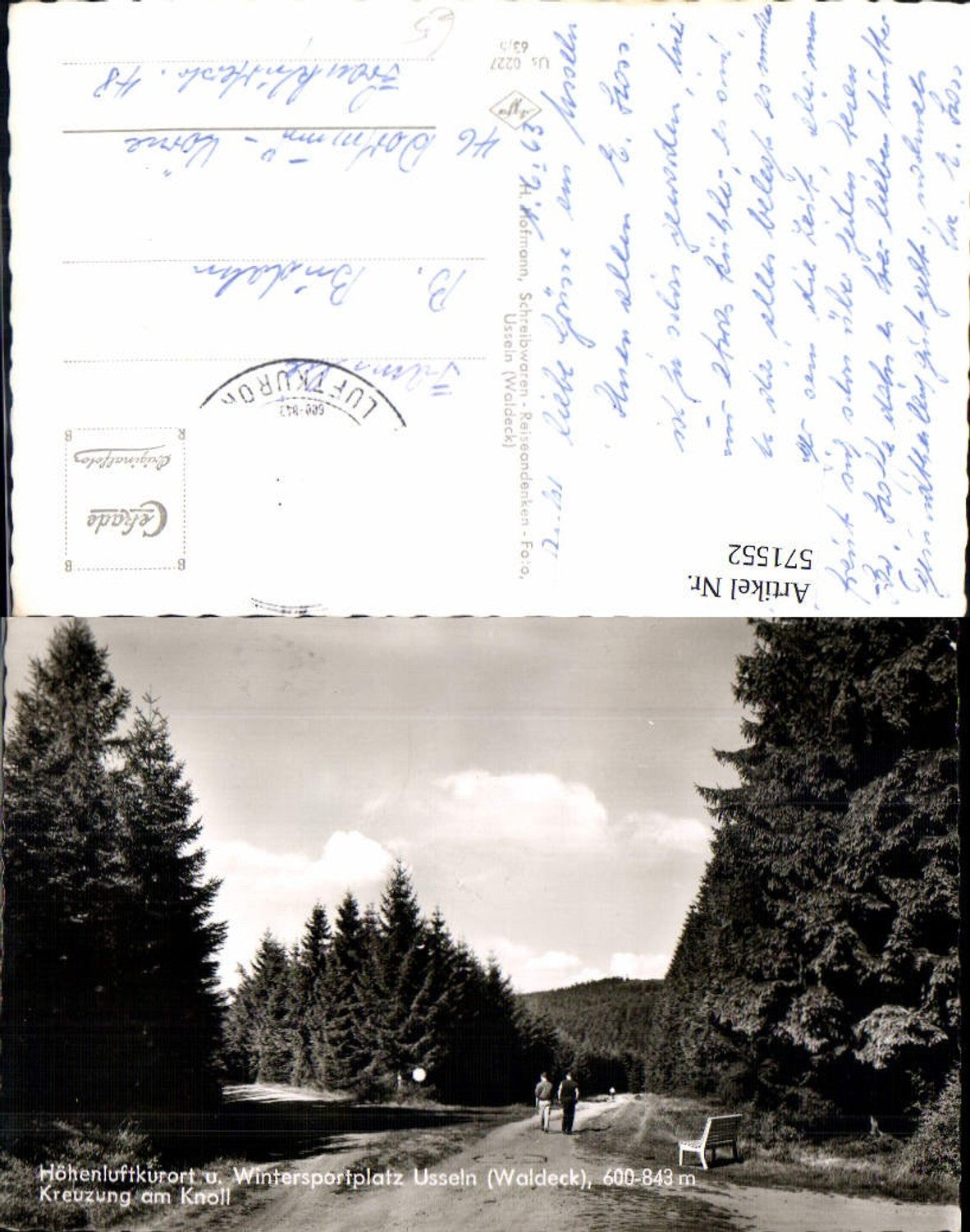 571552,Usseln Waldeck Kreuzung am Knoll Willingen Upland