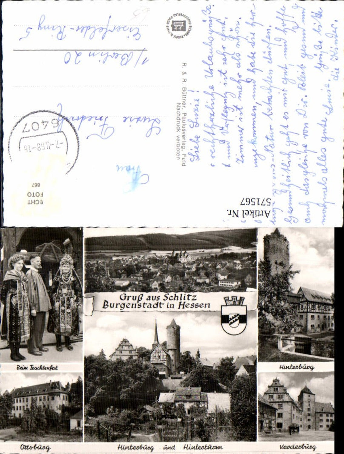 571567,Mehrbild Ak Schlitz Hinterburg Hinterturm Ottoburg