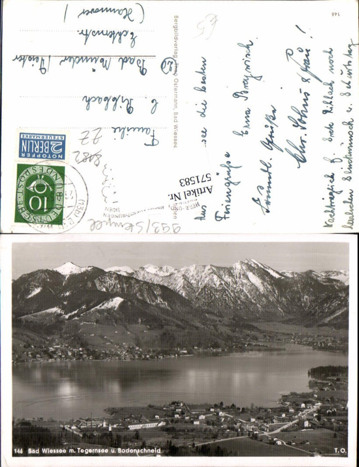 571583,Bad Wiessee m. Tegernsee u. Bodenschneid