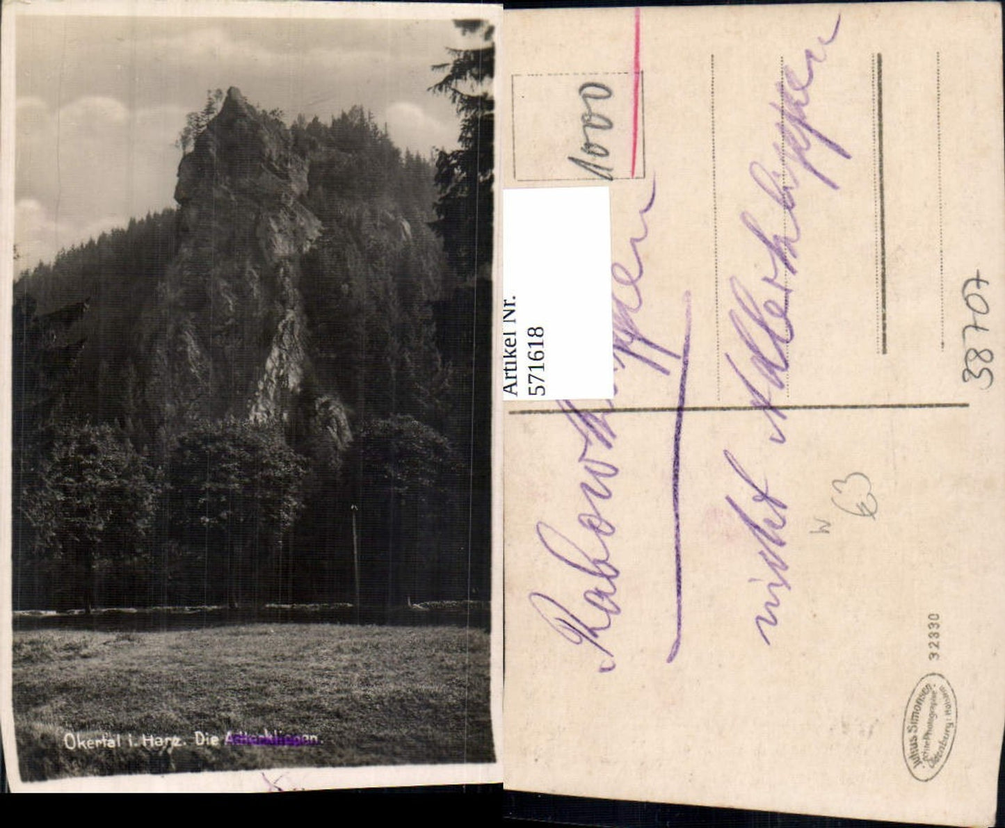 571618,Okertal i. Harz Felsen Klippen Altenau Clausthal-Zellerfeld