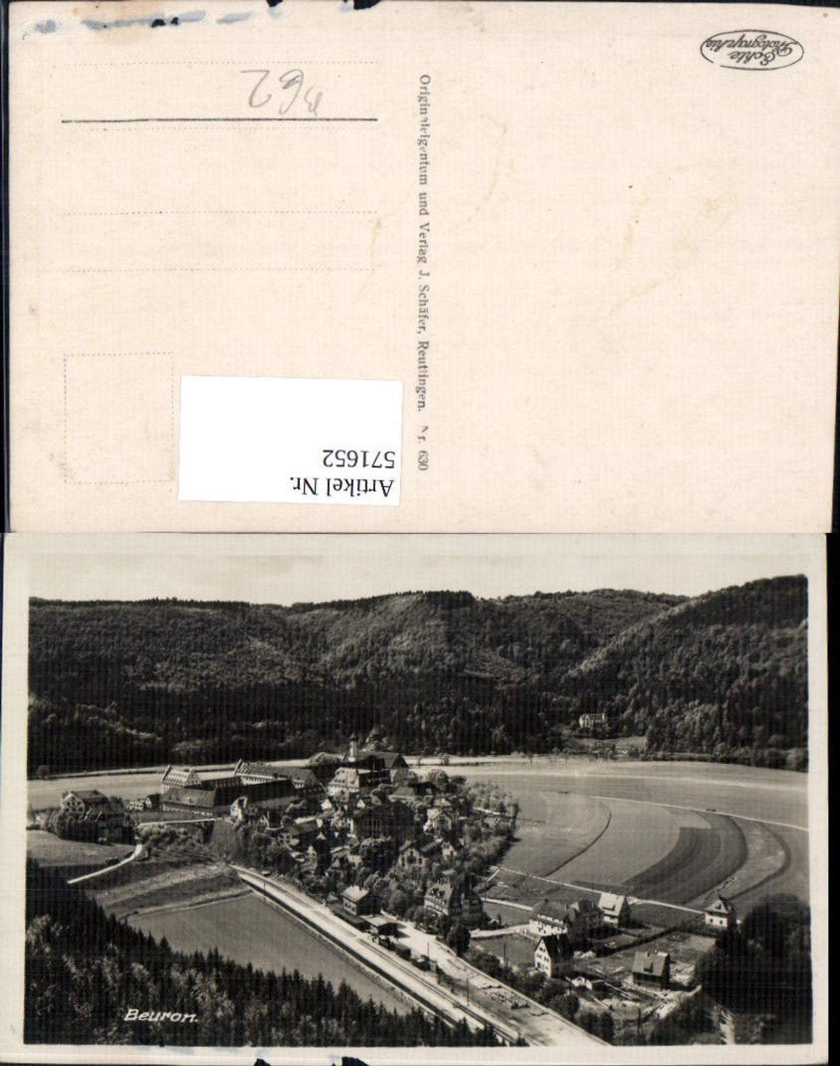 571652,Foto Ak Beuron m. Benediktinerkloster
