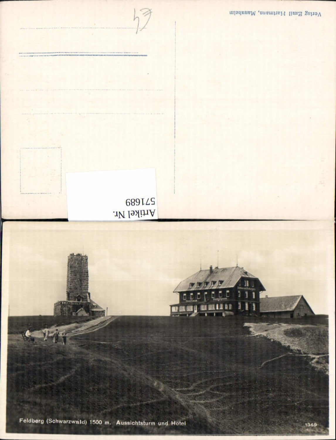 571689,Feldberg Schwarzwald Aussichtsturm u. Hotel