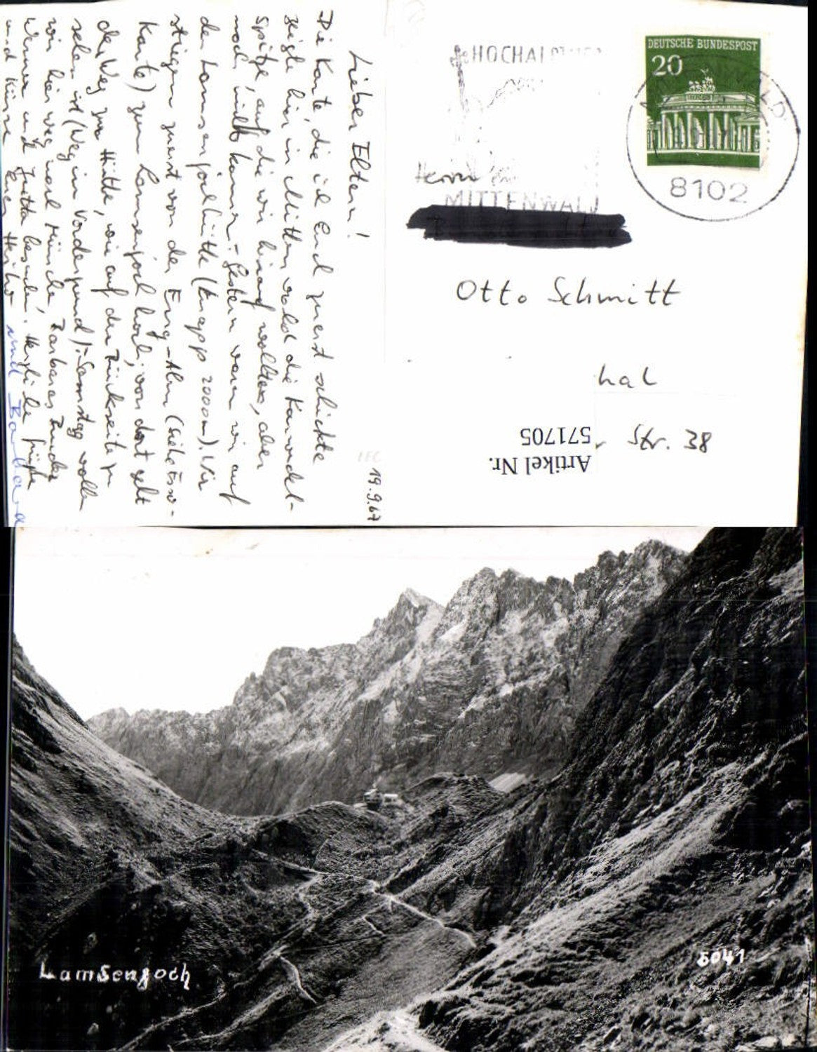 Alte Ansichtskarte – Old Postcard