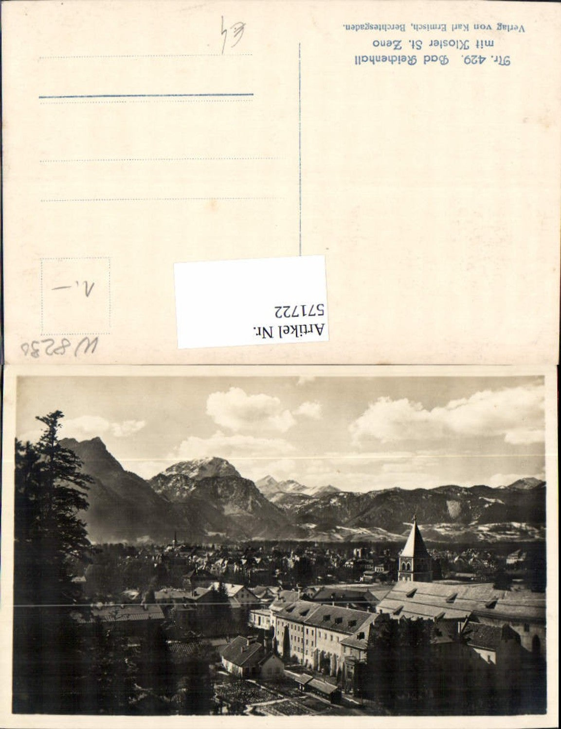 571722,Bad Reichenhall m. Kloster St Zeno