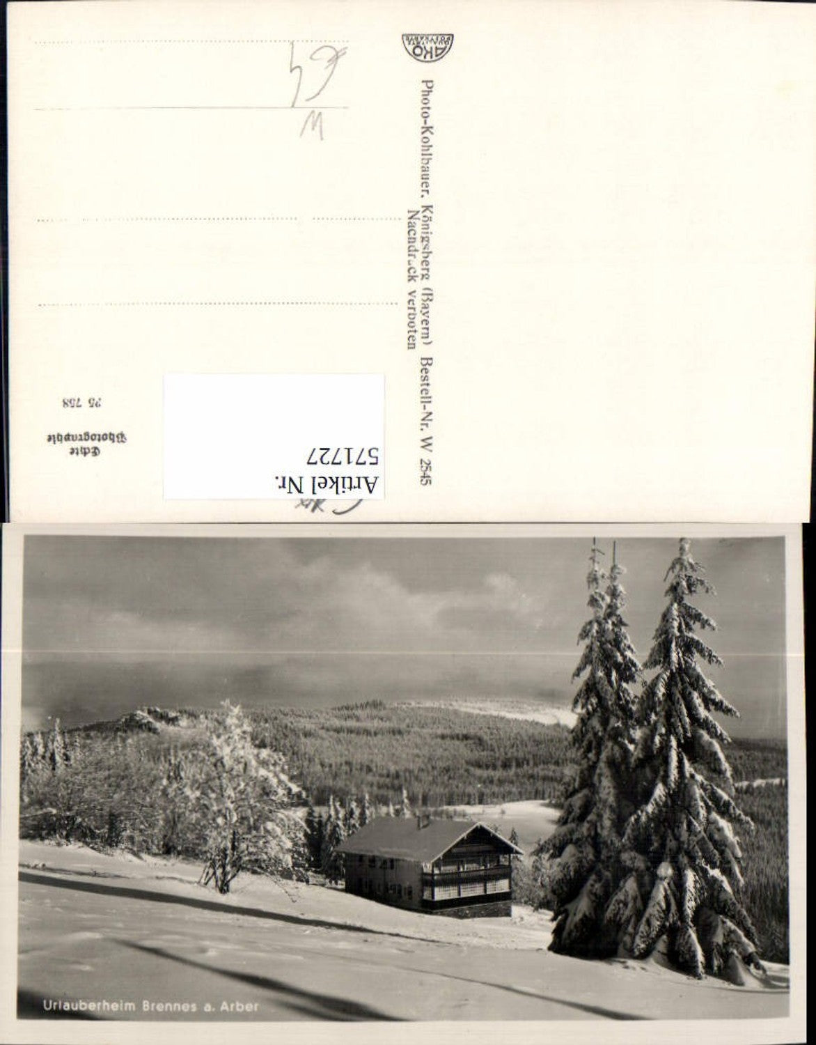 571727,Brennes a. Arber Winteransicht Urlauberheim Bayerisch Eisenstein