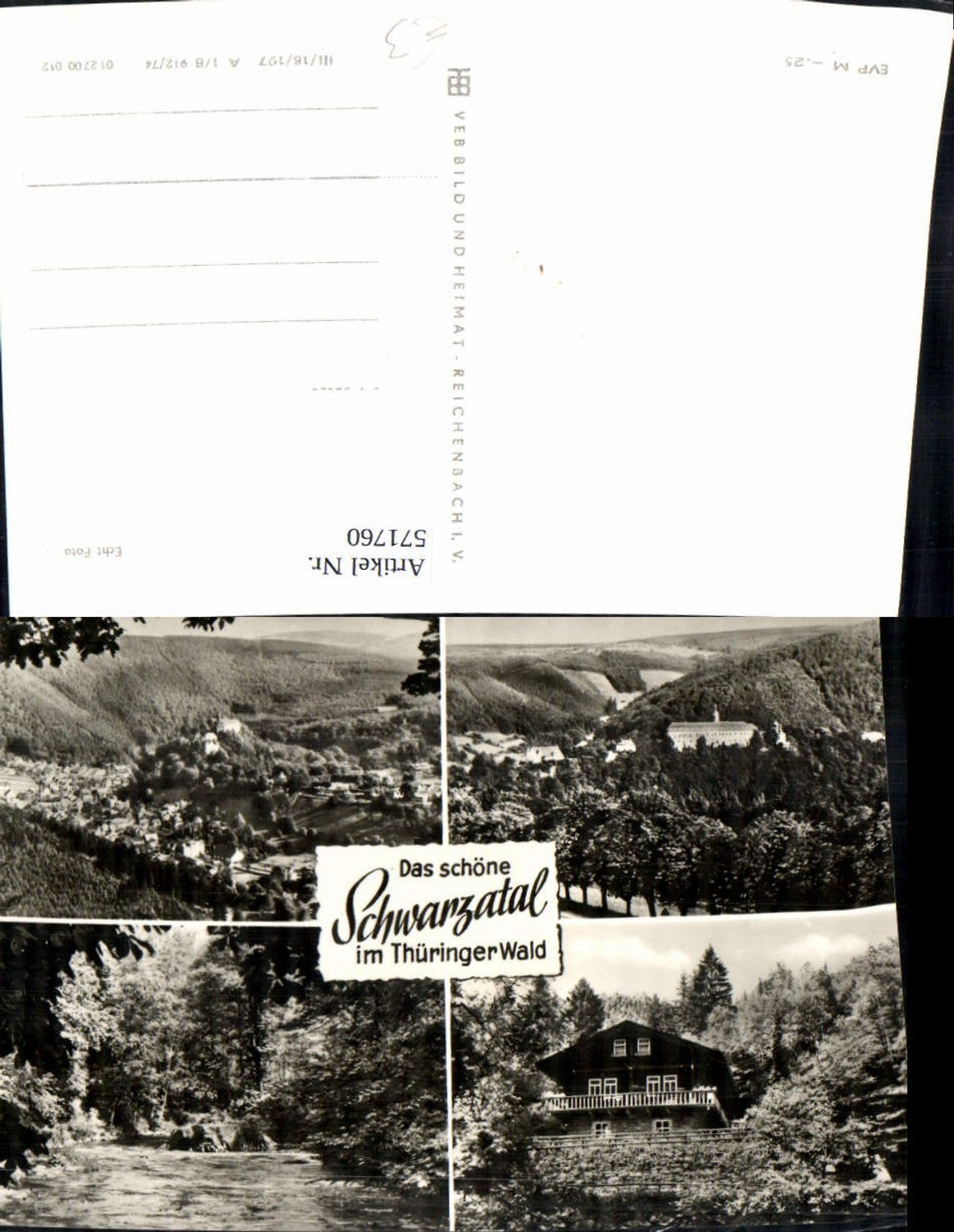 571760,Multi-image postcard Schwarzatal Thuringian Forest Rudolstadt