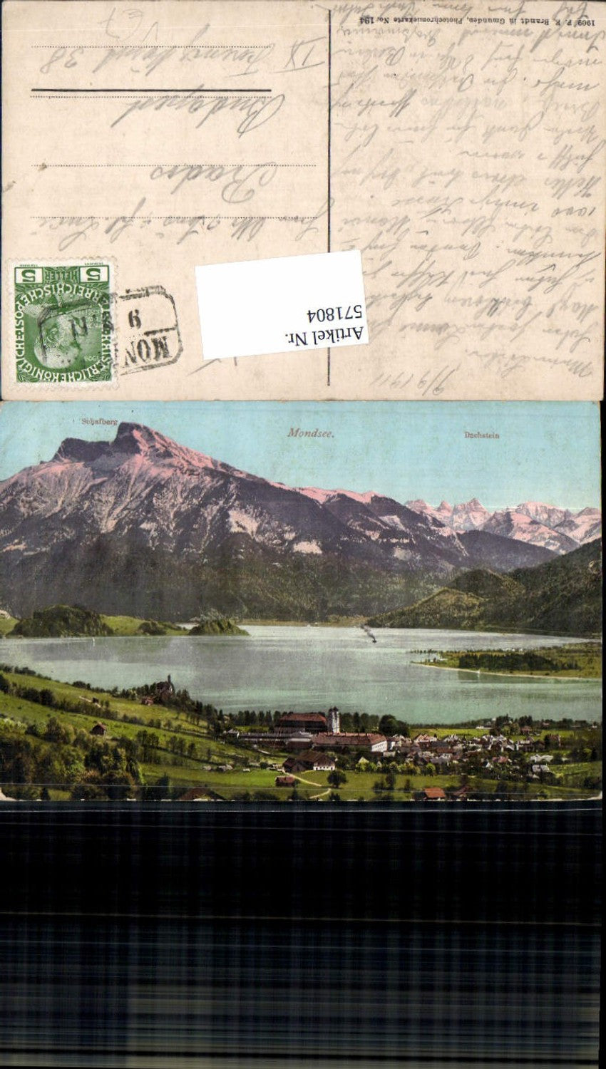 571804,tolle AK Mondsee Totale pub Brandt 194