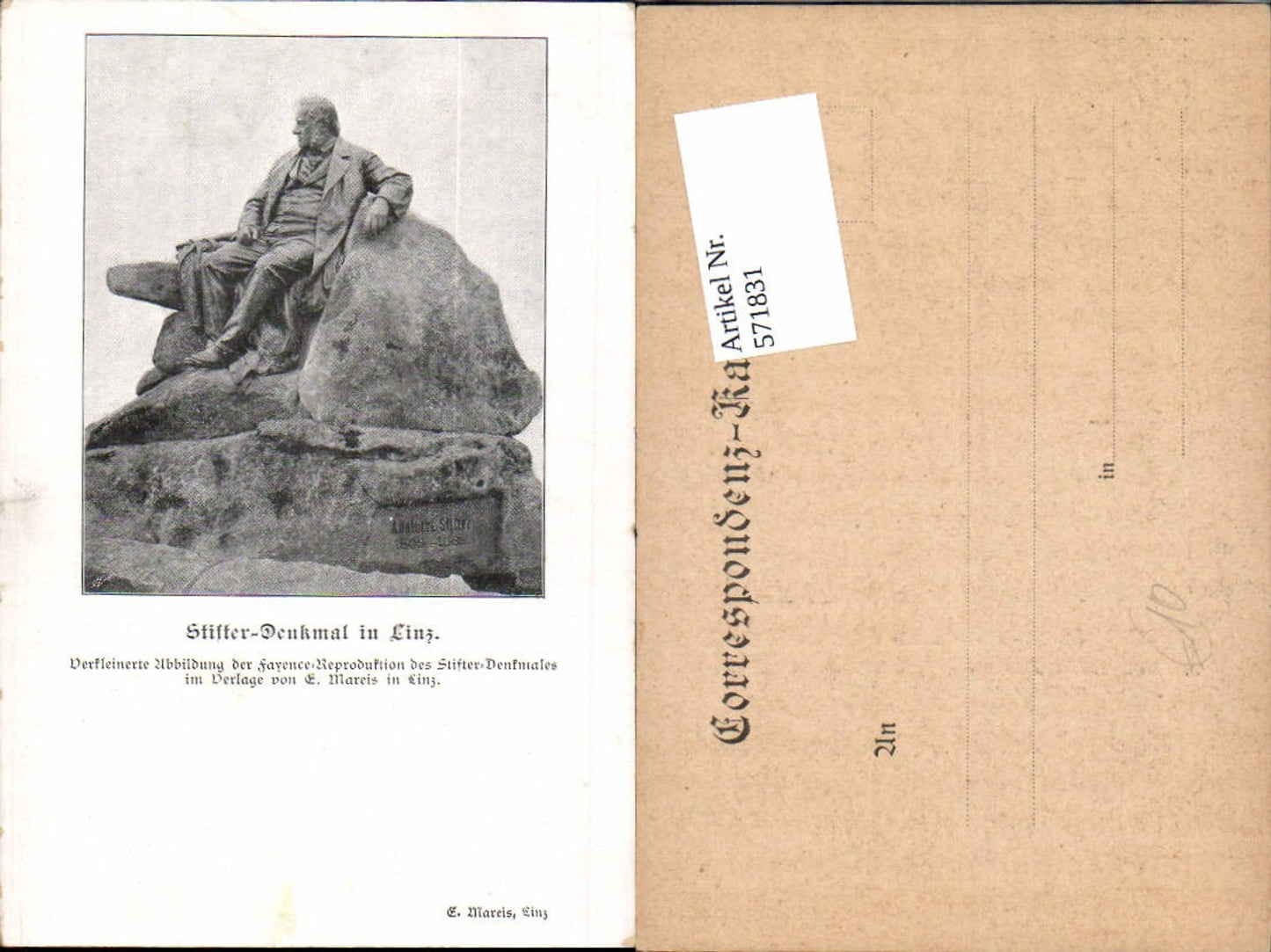 571831,Linz an der Donau Stifter Denkmal