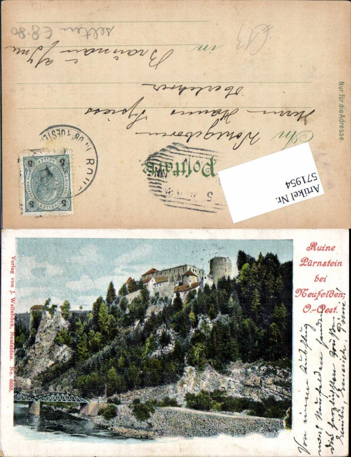 571954, Pürnstein ruins near Neufelden