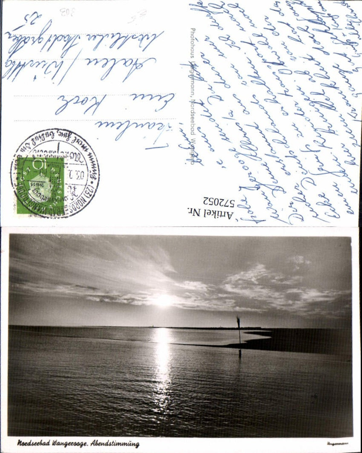 572052,Nordseebad Wangerooge Abendstimmung