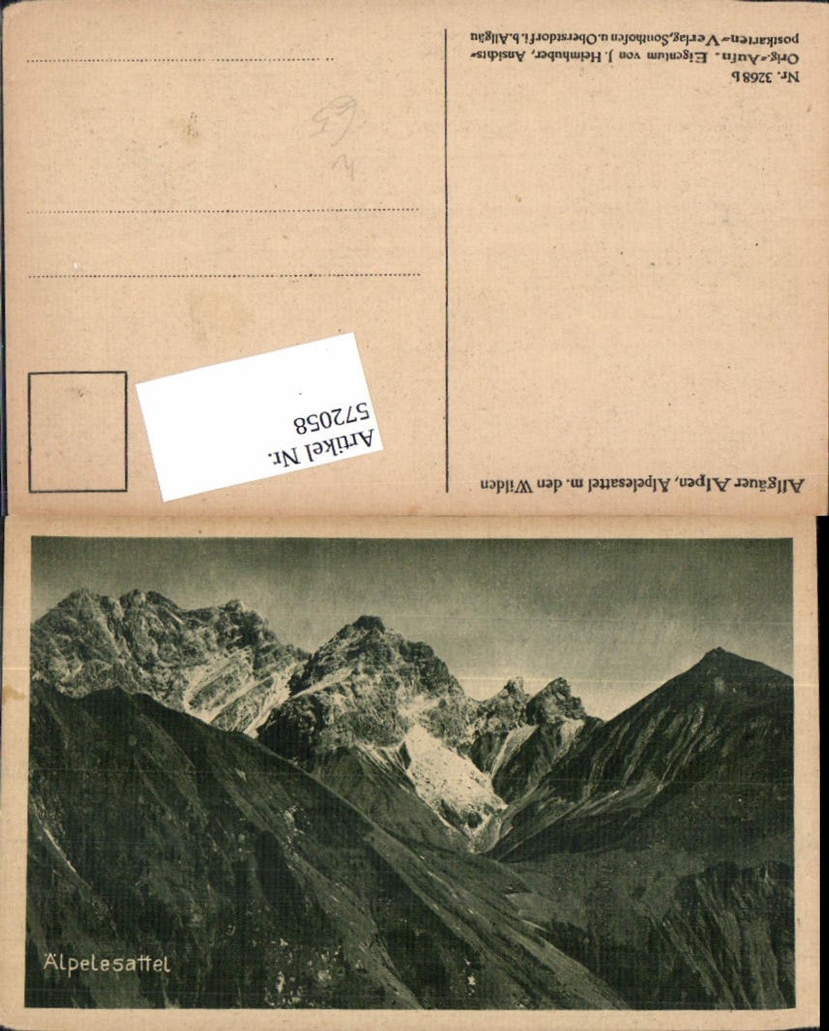 572058,Älpele saddle b. Oberstdorf Allgäu Alps