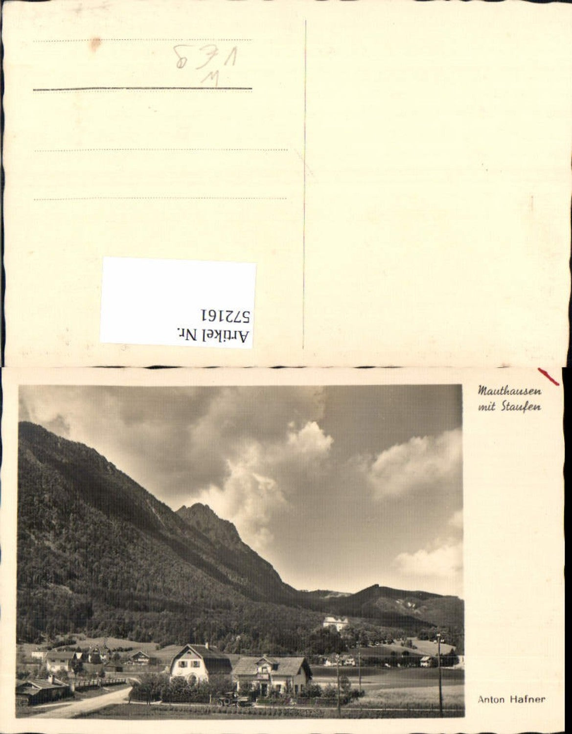 572161,Foto Ak Mauthausen Piding m. Staufen Hochstaufen pub Anton Hafner