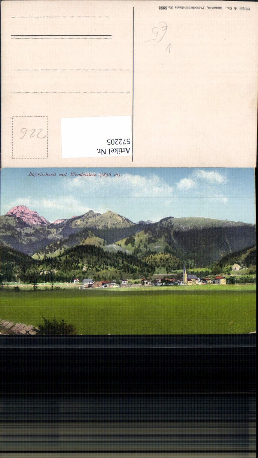 572205,Bayrischzell m. Wendelstein pub Purger Co 5953