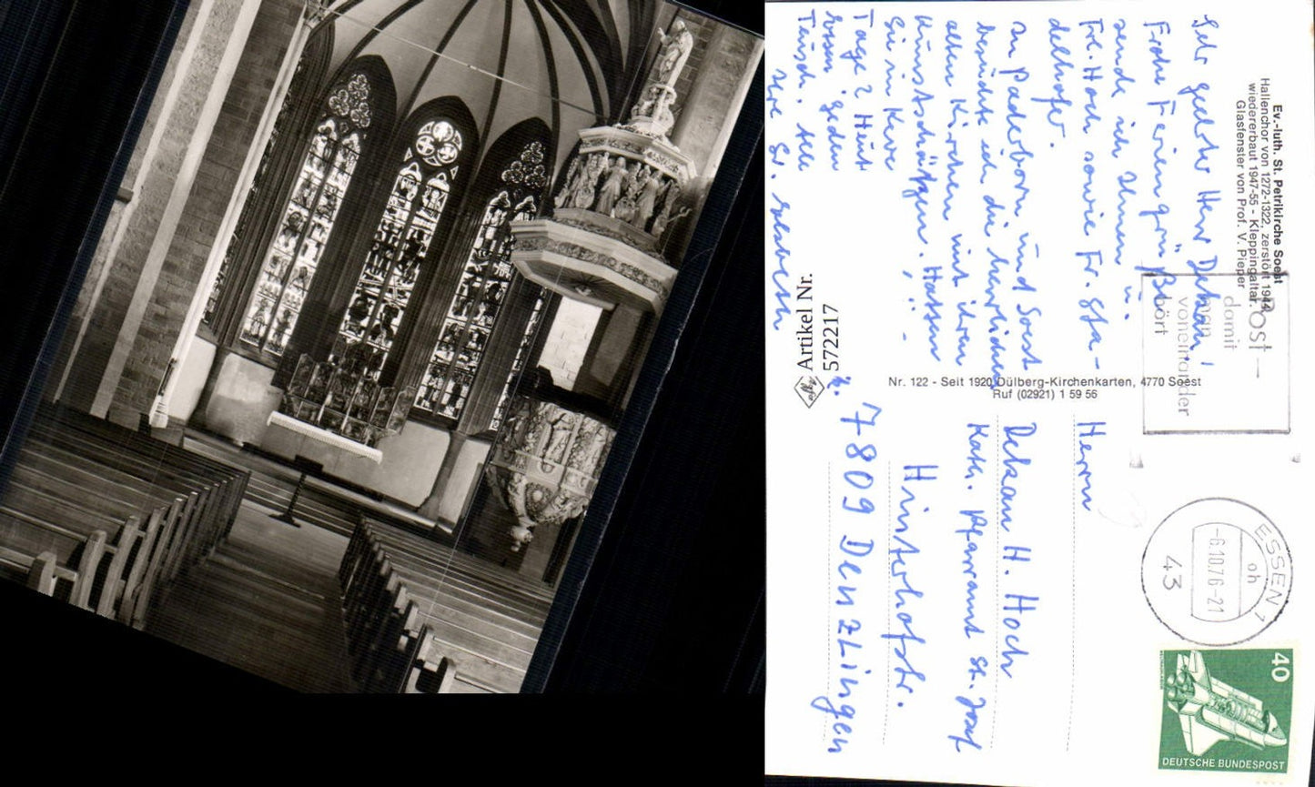 572217,Soest St Petrikirche Innen Hallenchor