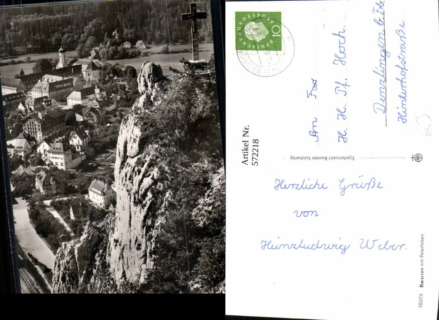 572218,Beuron m. Petersfelsen