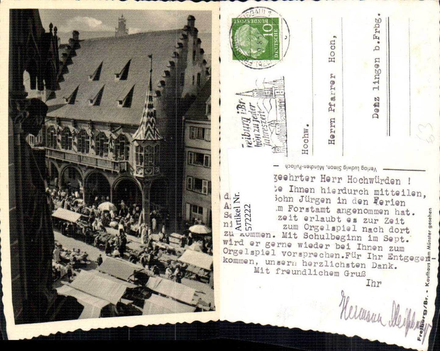 572222,Freiburg im Breisgau Kaufhaus v. Münster gesehen