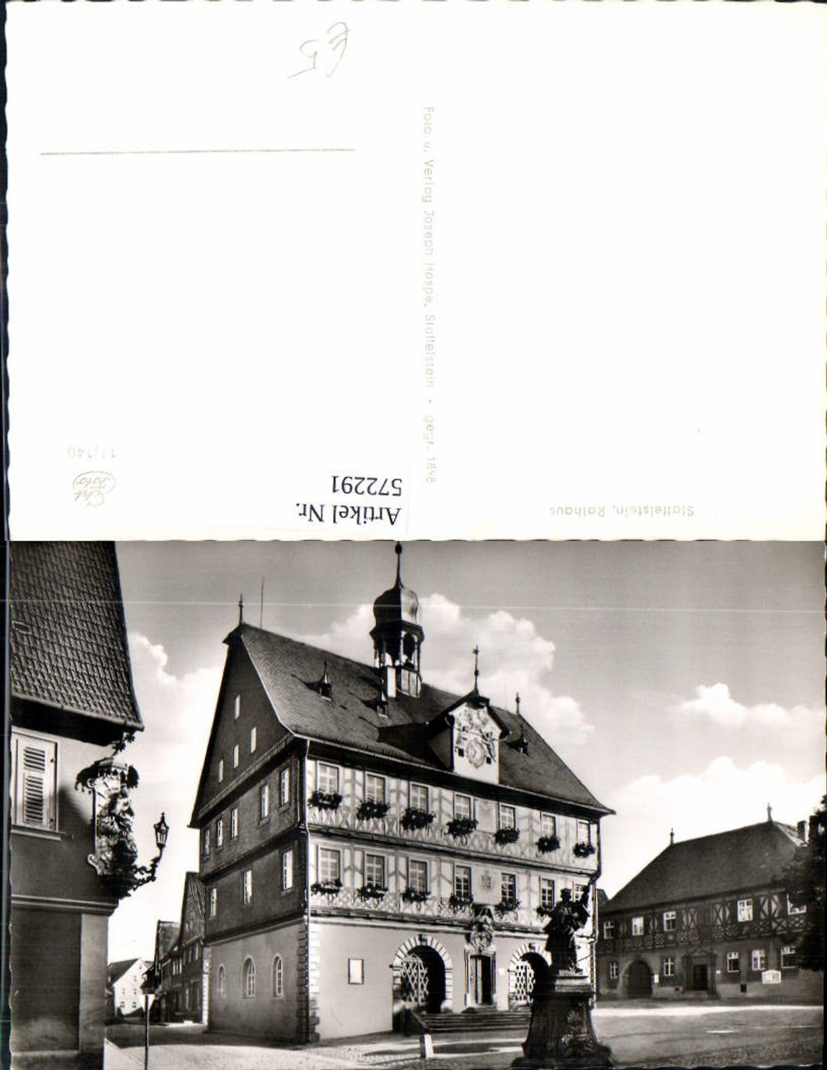 572291,Foto Ak Bad Staffelstein Rathaus