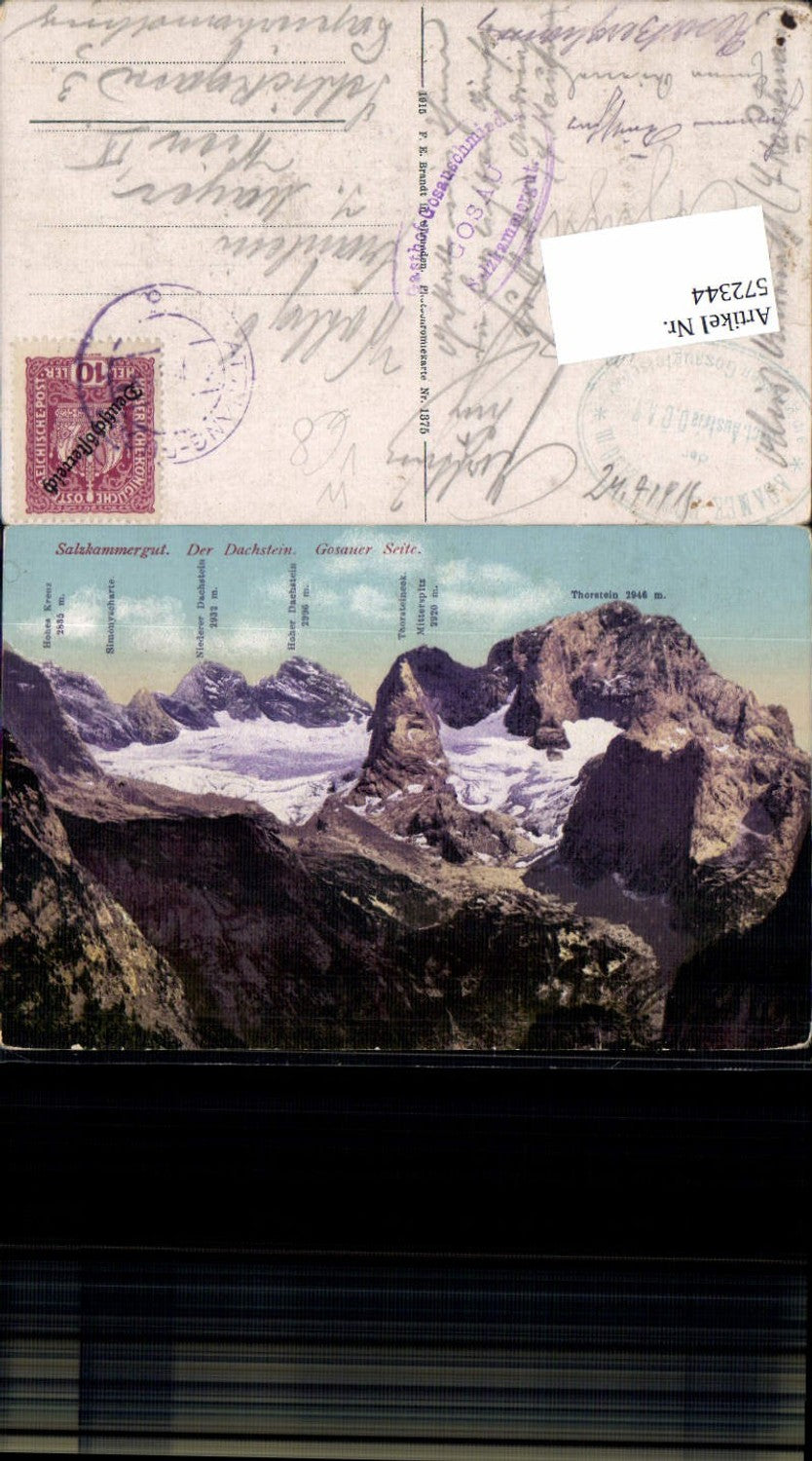 572344,Dachstein Gosau Gosauer Seite Salzkammergut pub Brandt 1375