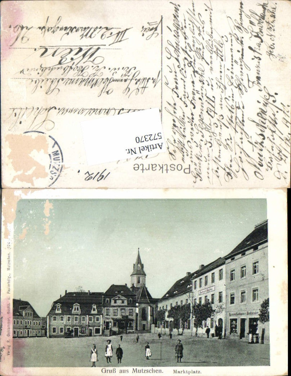572370,Gruß aus Mutzschen Markt bei Grimma Leipzig