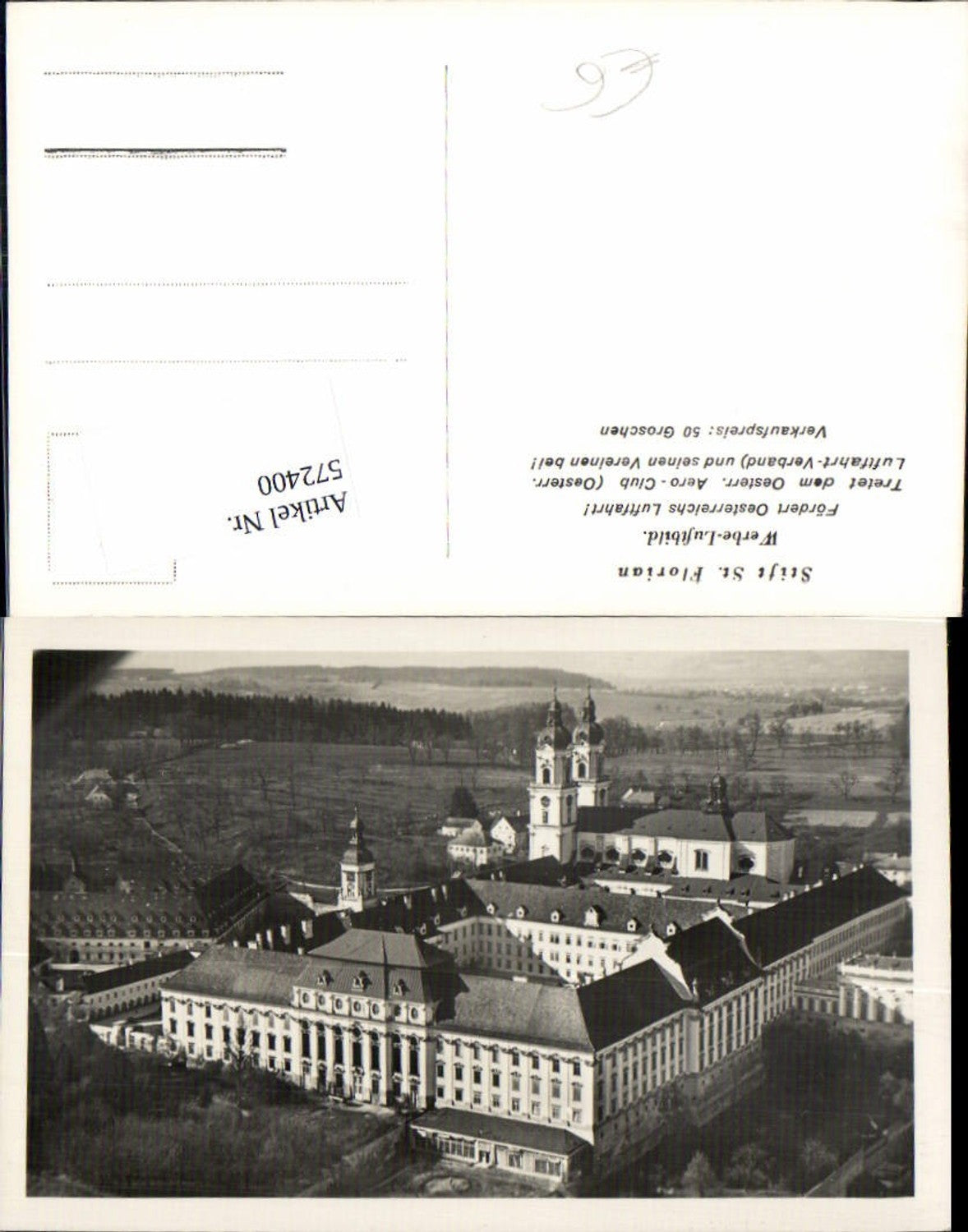 572400,tolle Fliegeraufnahme St. Florian bei Linz Luftbild