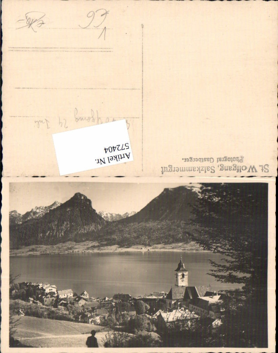 572404,Foto-AK St. Wolfgang am Wolfgangsee pub Gastberger