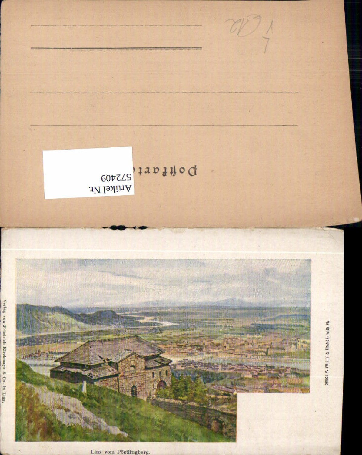 572409,Künstler AK Konopa Linz Pöstlingberg pub Philipp & Kramer