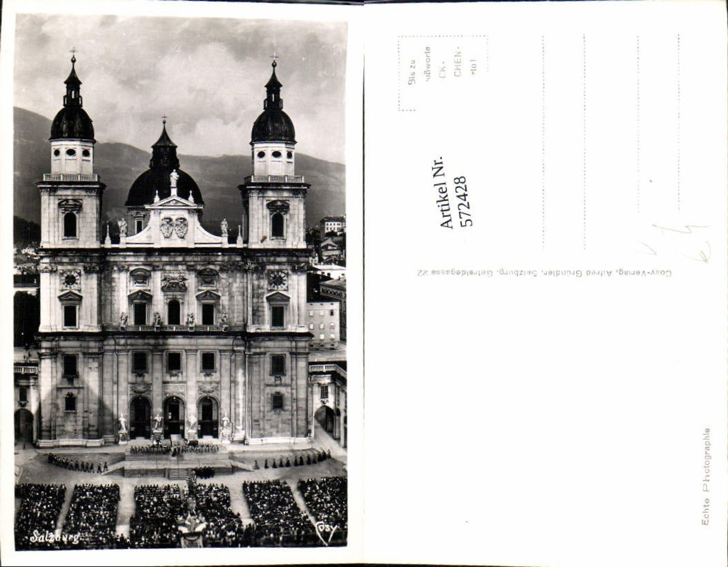 572428, Salzburg Theatre Everyman performance Cathedral