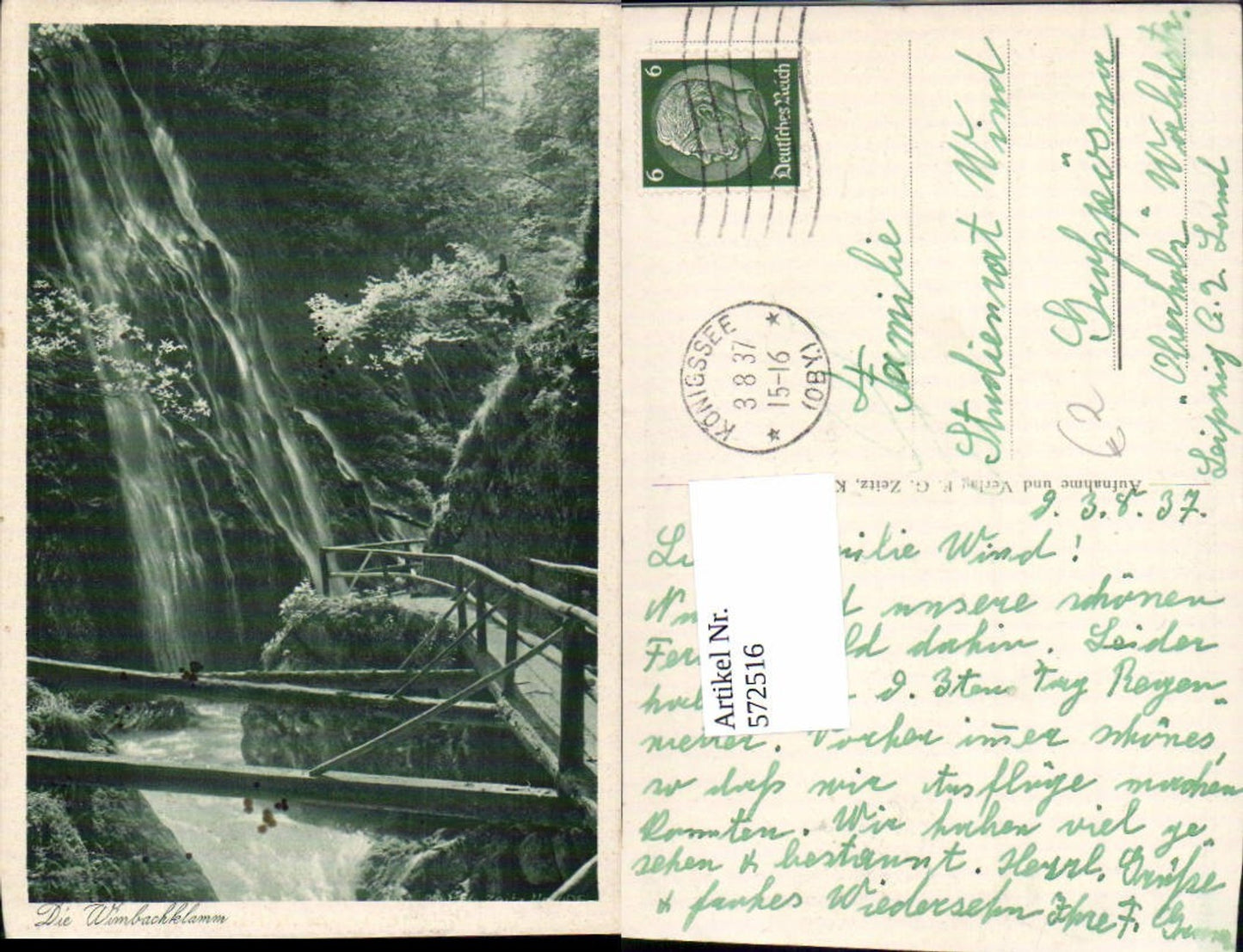 572516,The Wimbachklamm near Berchtesgaden