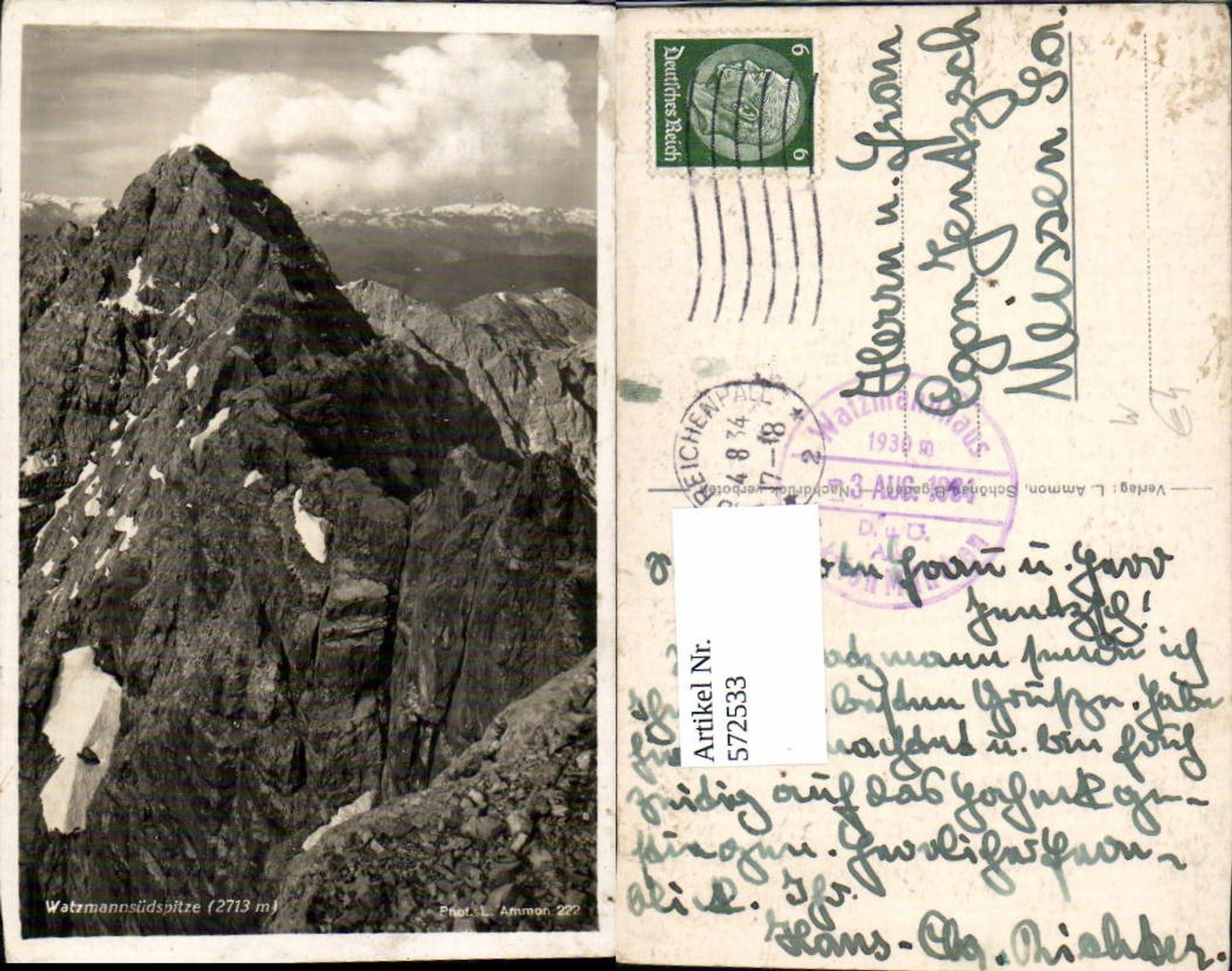 572533,Watzmannsüdspitze bei Berchtesgaden