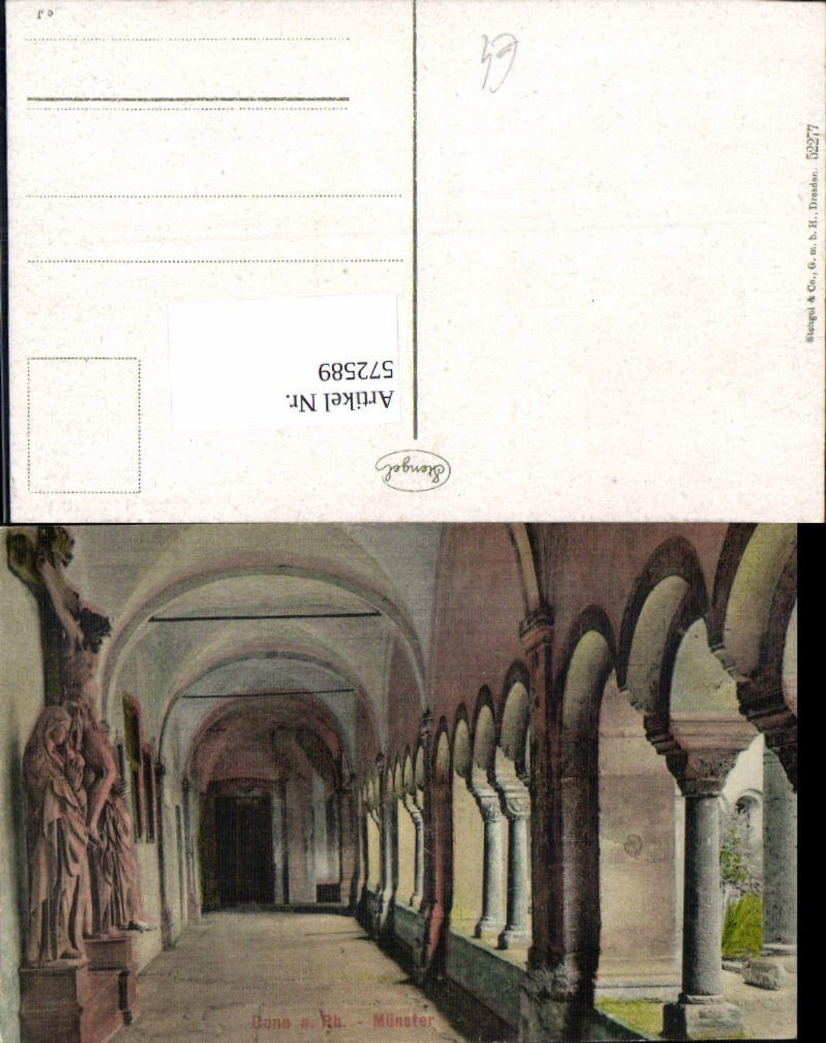 572589,Bonn a. Rhein Münster Kreuzgang