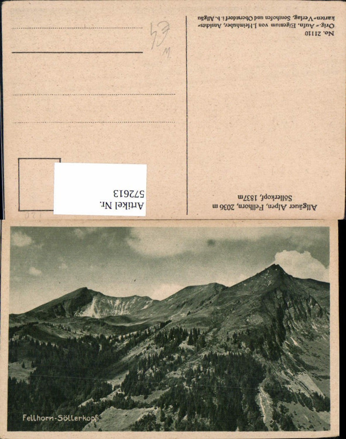 572613,Allgäuer Alpen Fellhorn Söllerkopf Oberstdorf