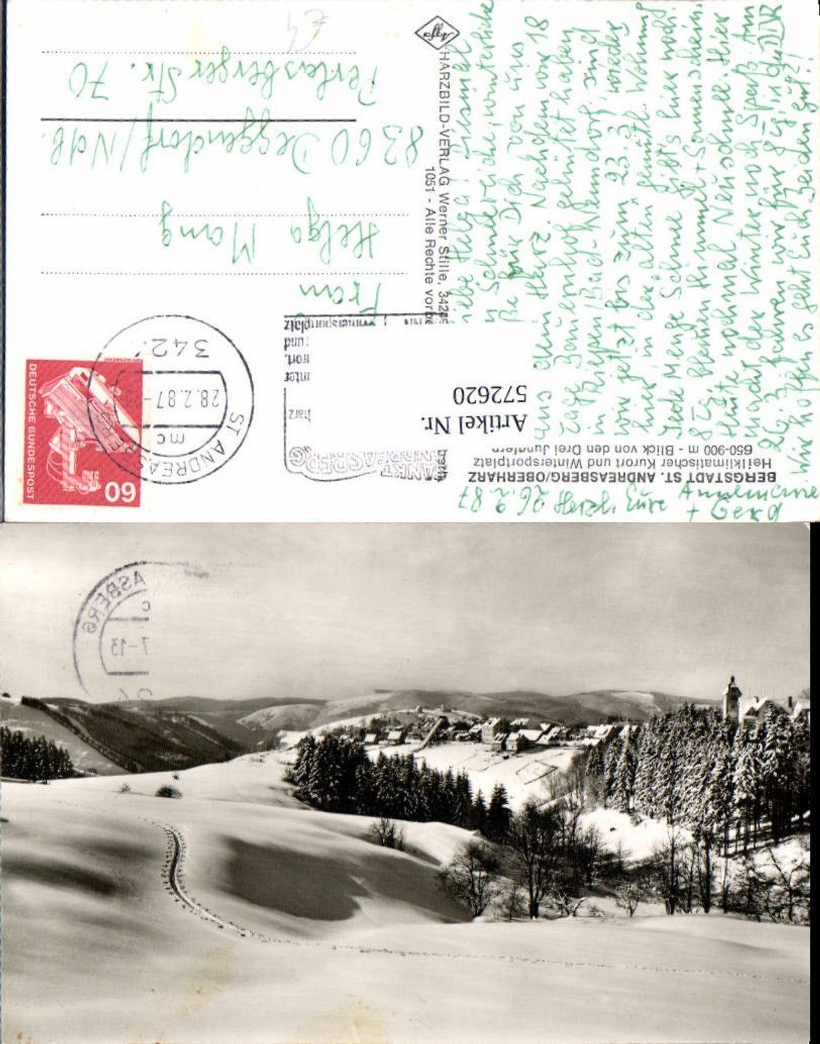 572620,St Andreasberg Oberharz Braunlage Blick v. d. Drei Jungfern