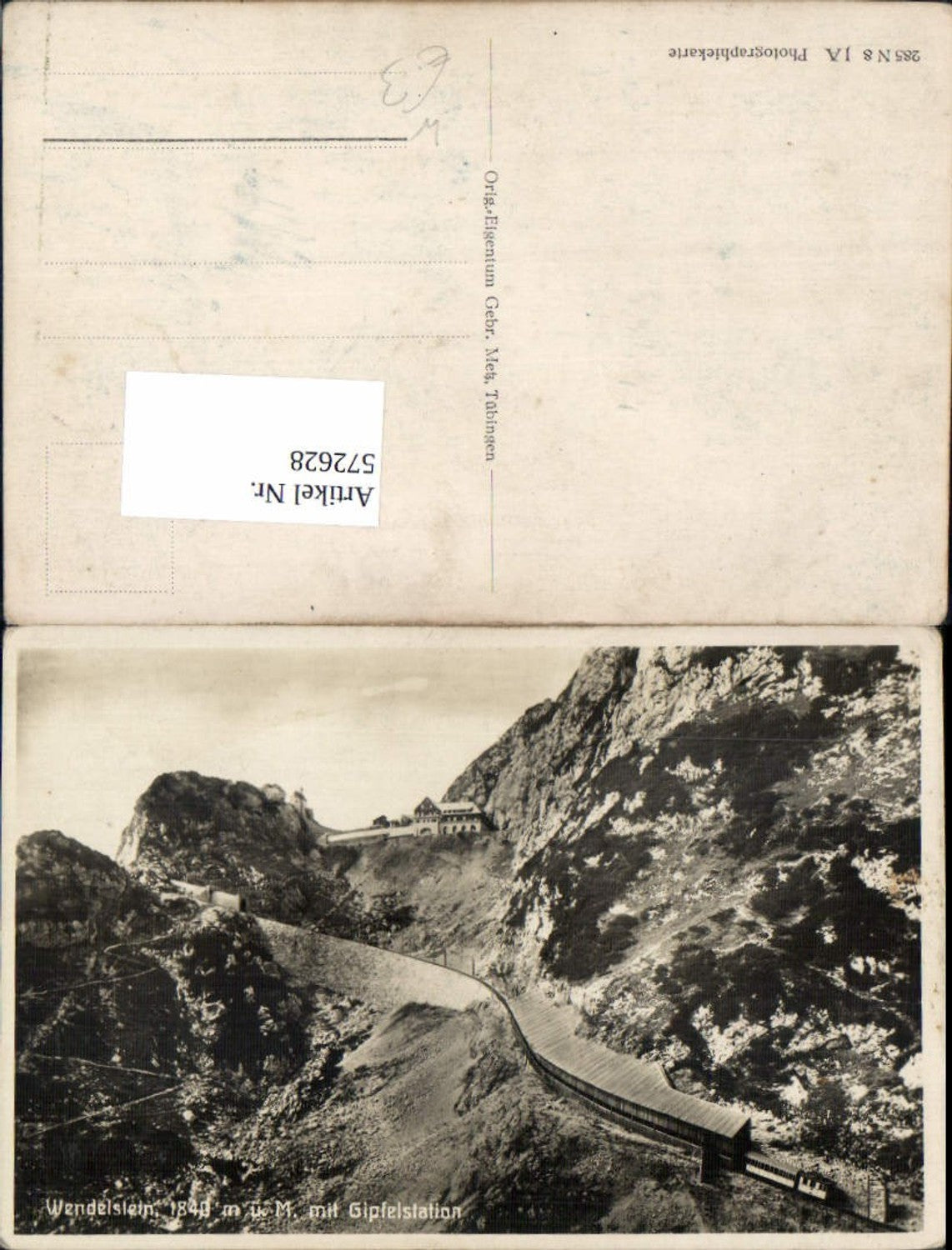 572628,Foto Ak Wendelstein m. Gipfelstation Bayrischzell Brannenburg
