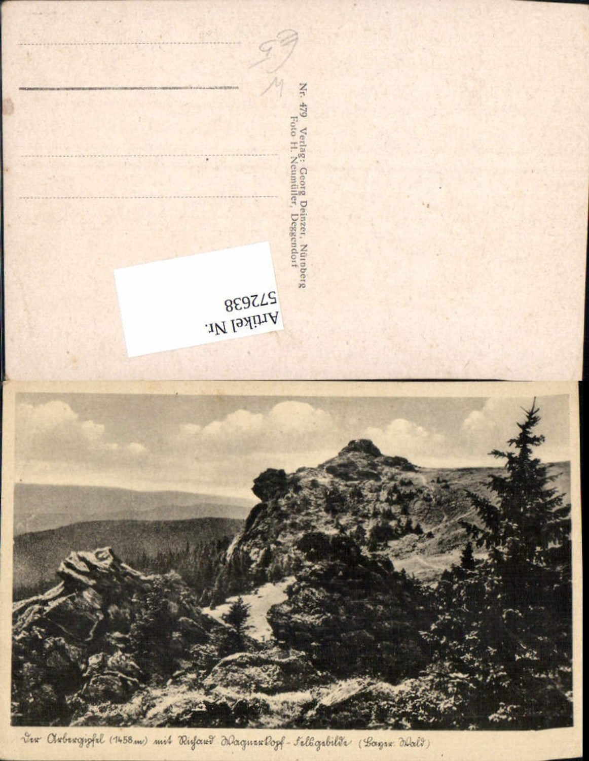 572638,Arbergipfel Richard-Wagner-Kopf b. Bayerisch Eisenstein