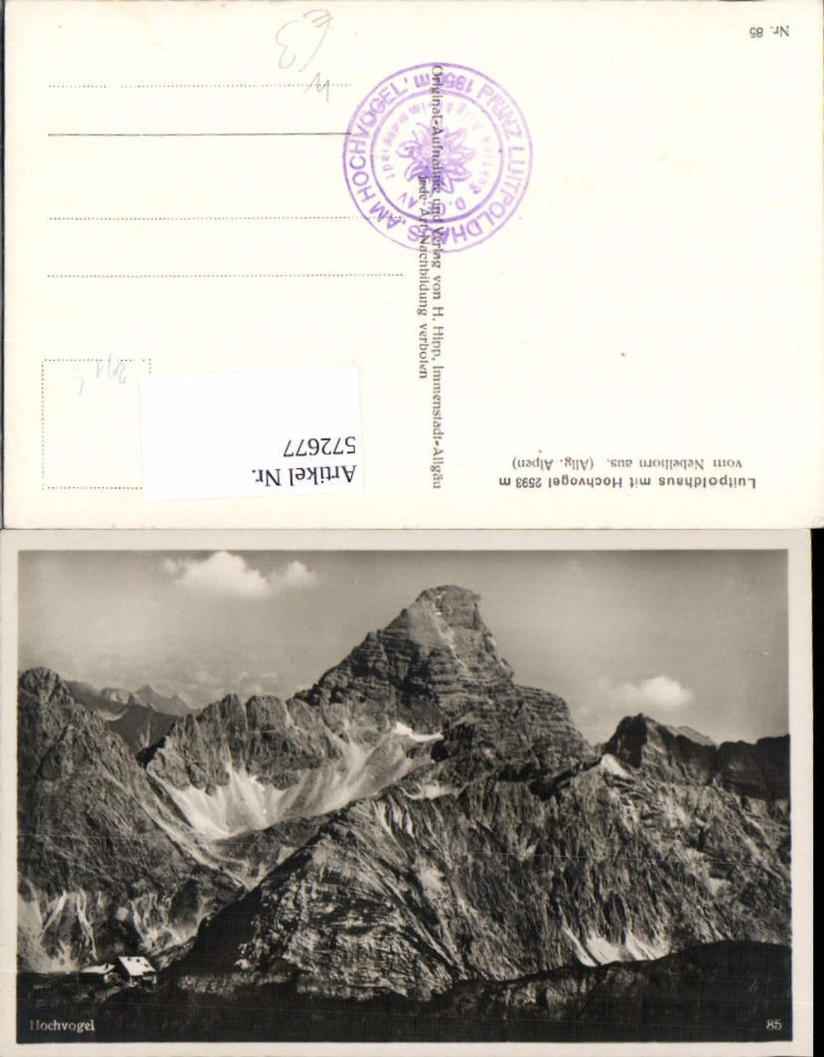 572677,Prinz Luitpoldhaus Bodenmais m. Hochvogel