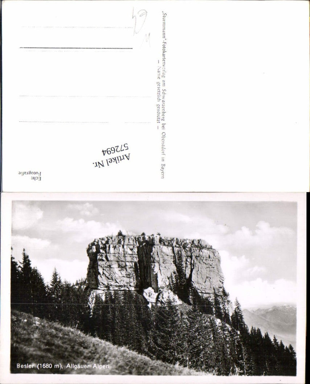 572694,Foto Ak Besler Allgäuer Alpen b. Balderschwang