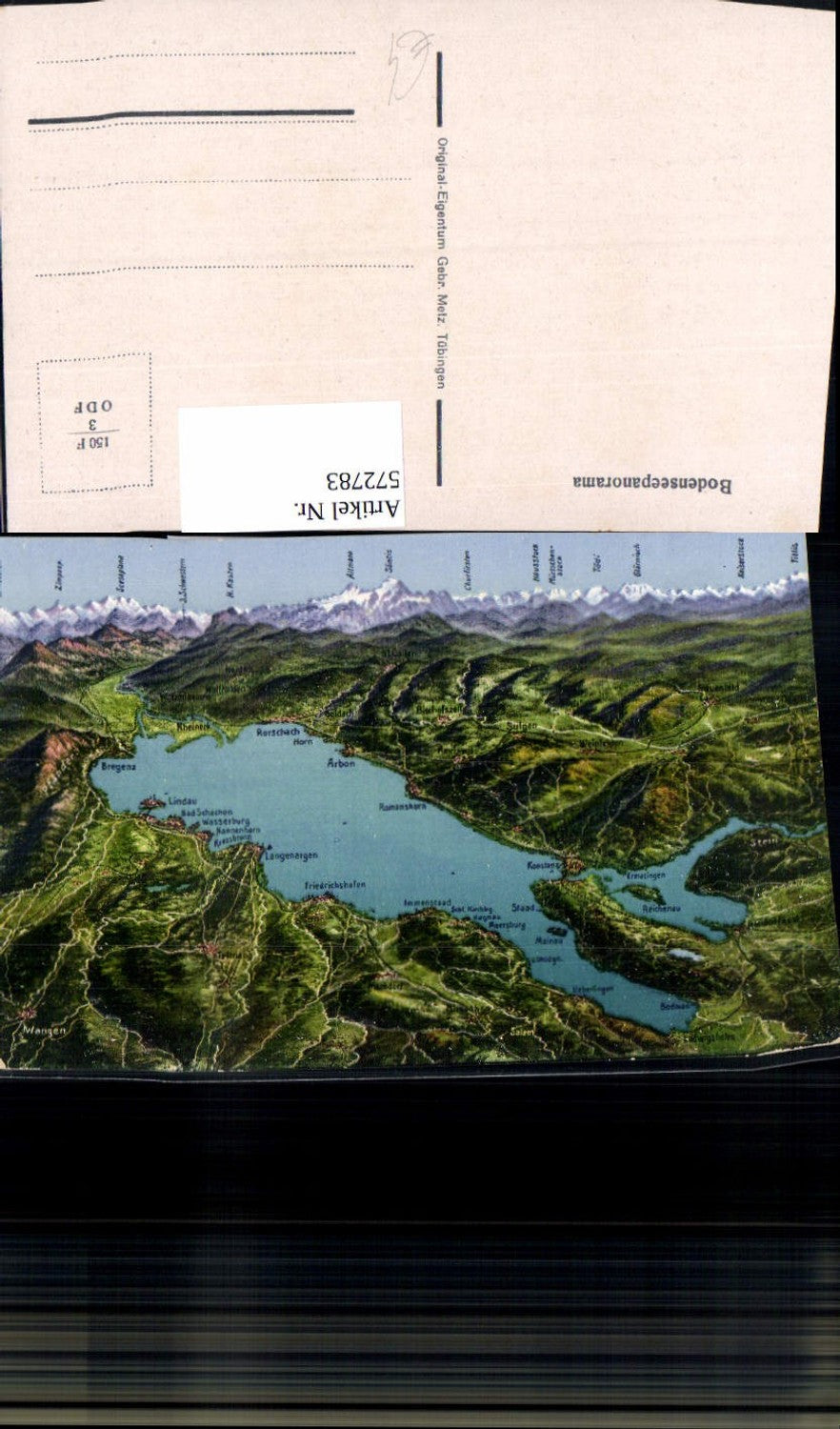 572783,Künstler Ak Bodenseepanorama Konstanz Friedrichshafen