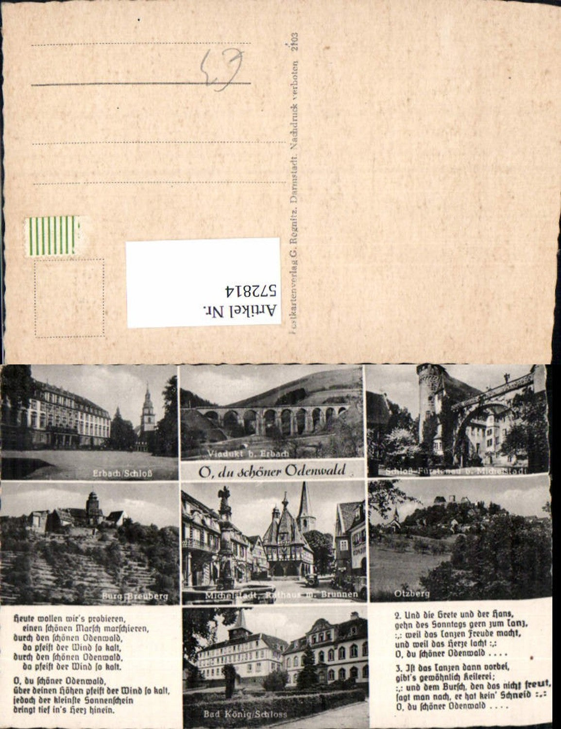 572814,Mehrbild Ak Odenwald Michelstadt Erbach Burg Breuberg