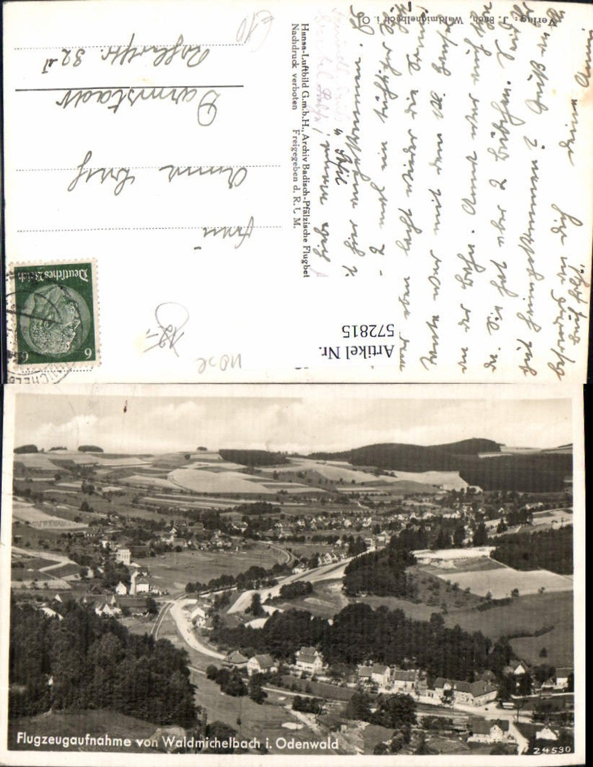 572815,Luftbild Waldmichelbach Wald-Michelbach Odenwald