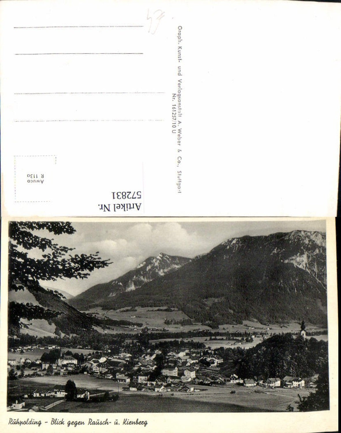 572831,Ruhpolding Blick geg. Rausch- u. Kienberg