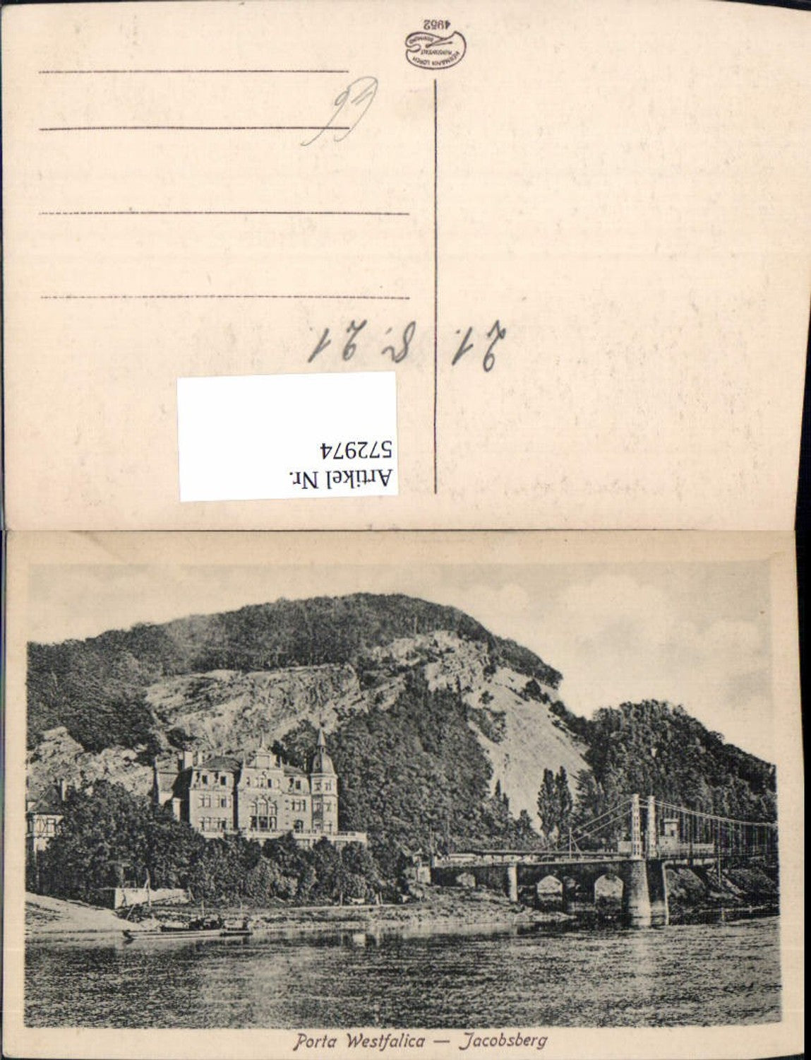 572974,Porta Westfalica Jacobsweg Brücke