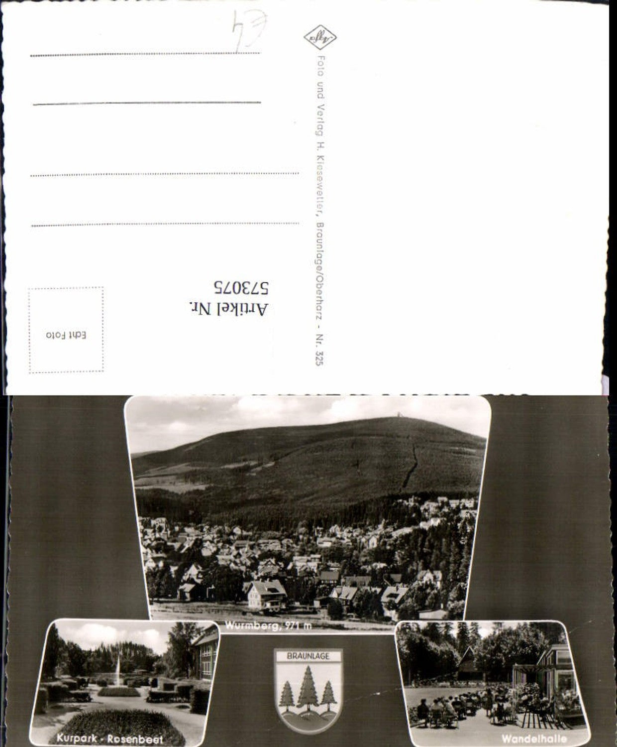 573075,Mehrbild Ak Braunlage Wandelhalle Kurpark Rosenbeet Springbrunnen Brunnen