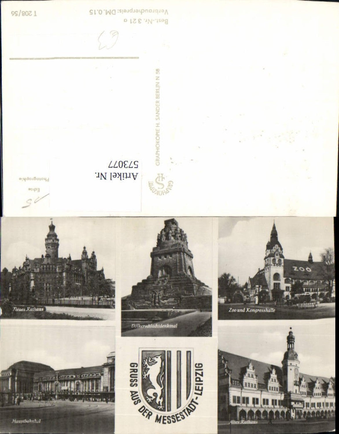 573077,Mehrbild Ak Leipzig Neues Rathaus Zoo Kongresshalle Hauptbahnhof Wappen