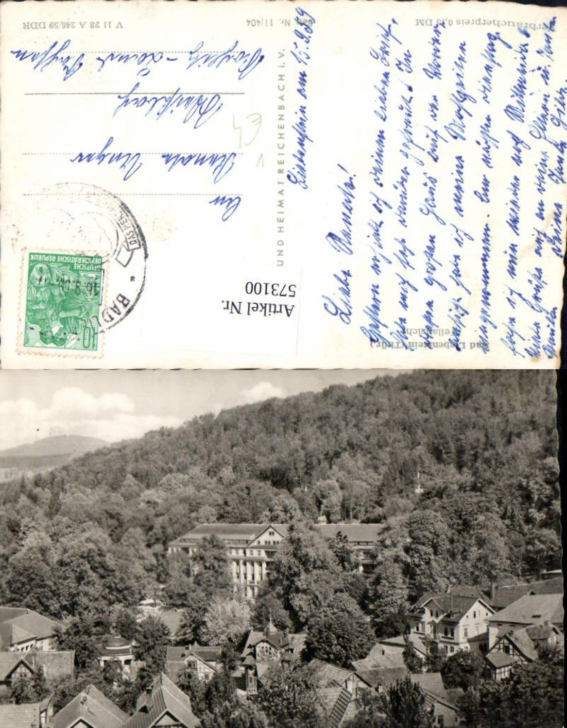 573100, Bad Liebenstein partial view pub VEB