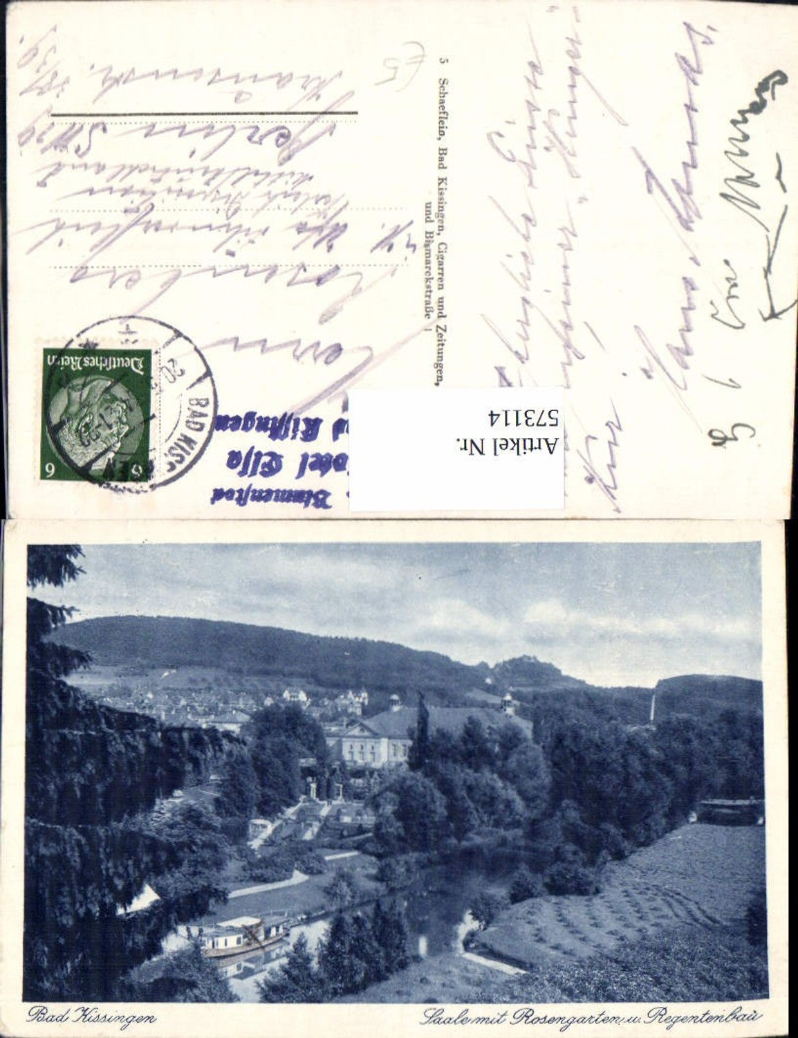 573114, Bad Kissingen Saale with rose garden and Regentenbau